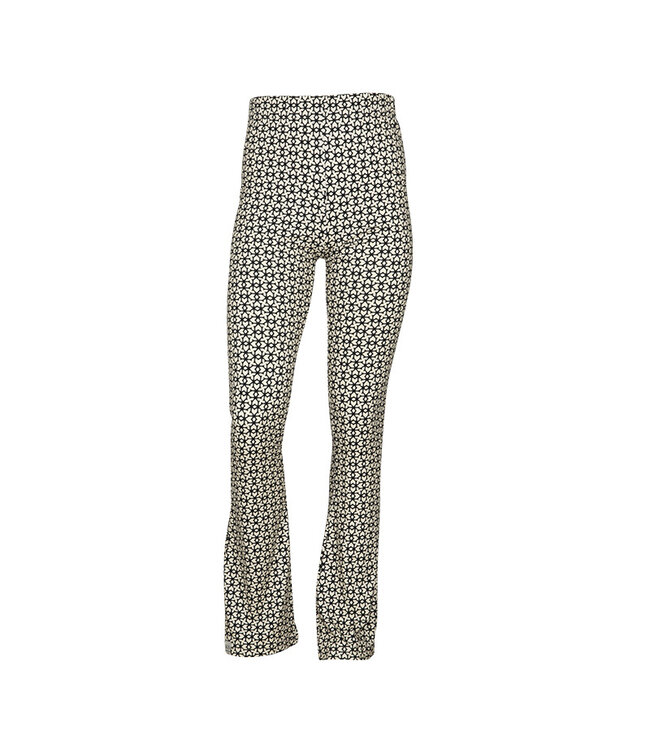 KIEstone Zomer broek meisjes - grafic zwart/wit - Flair