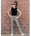 KIEstone Zomer broek meisjes - grafic zwart/wit - Flair