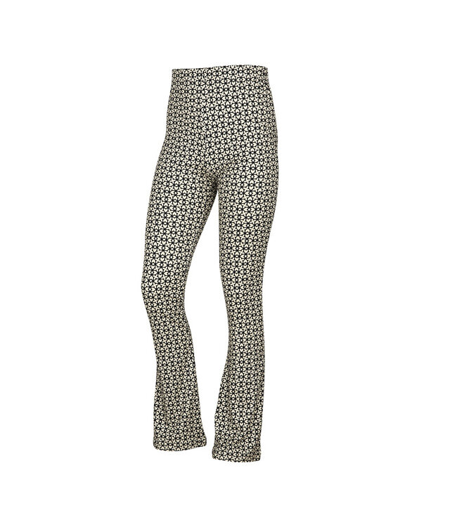 KIEstone Zomer broek meisjes - grafic zwart/wit - Flair