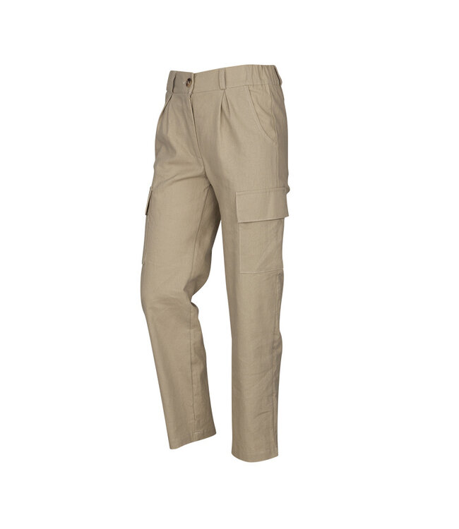 KIEstone Zomer broek meisjes - zand - Lola  zakken