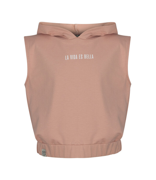 KIEstone Zomer hoodie meisjes - zacht roze - Marleen