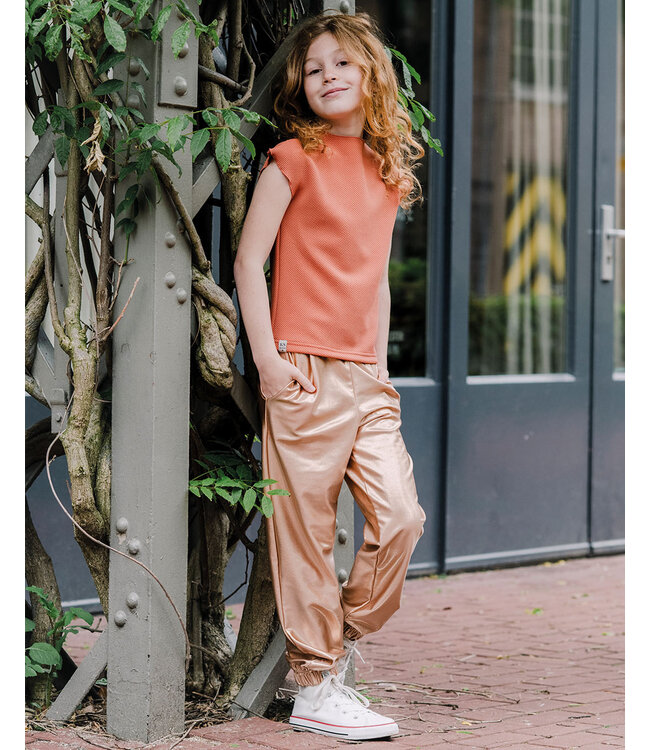 KIEstone Zomer broek meisjes - shiny perzik - Sammy