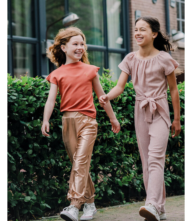 KIEstone Zomer broek meisjes - shiny perzik - Sammy