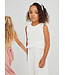 Abel & Lula Zomer jumpsuit geplooid meisjes - creme wit