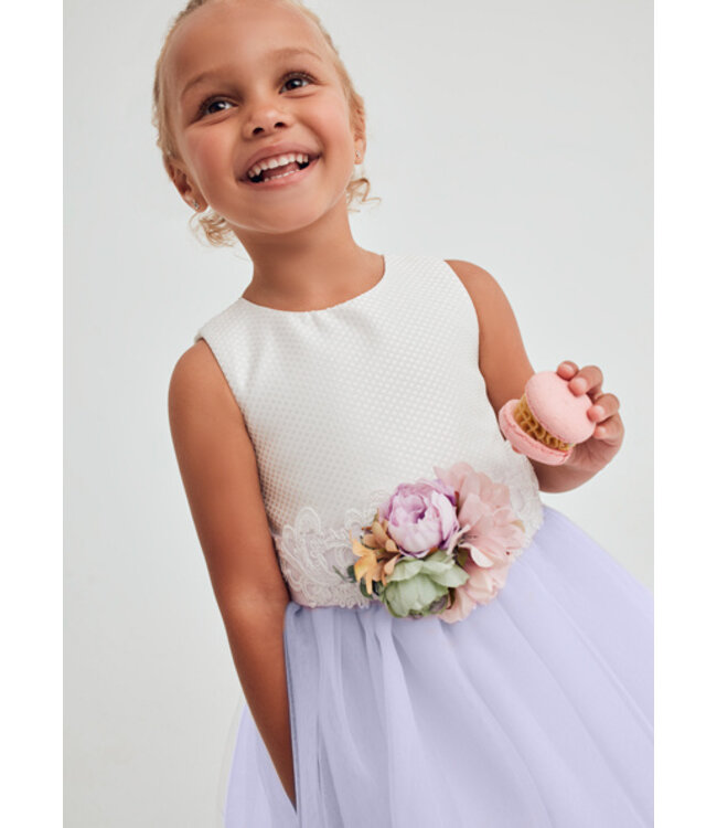 Abel & Lula Zomer jurk meisjes - lilac paars