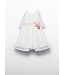 Abel & Lula Zomer jurk embroidery meisjes - creme wit
