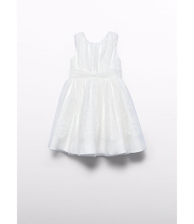 Abel & Lula Zomer jurk kant meisjes - creme wit