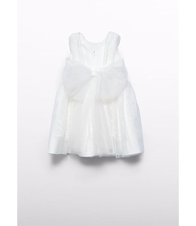 Abel & Lula Zomer jurk kant meisjes - creme wit