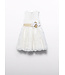 Abel & Lula Zomer jurk embroidery meisjes - creme wit