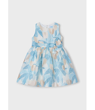 Mayoral Zomer jurk print meisjes - blauw