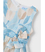 Mayoral Zomer jurk print meisjes - blauw