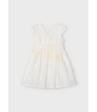 Mayoral Zomer jurk meisjes - natural wit