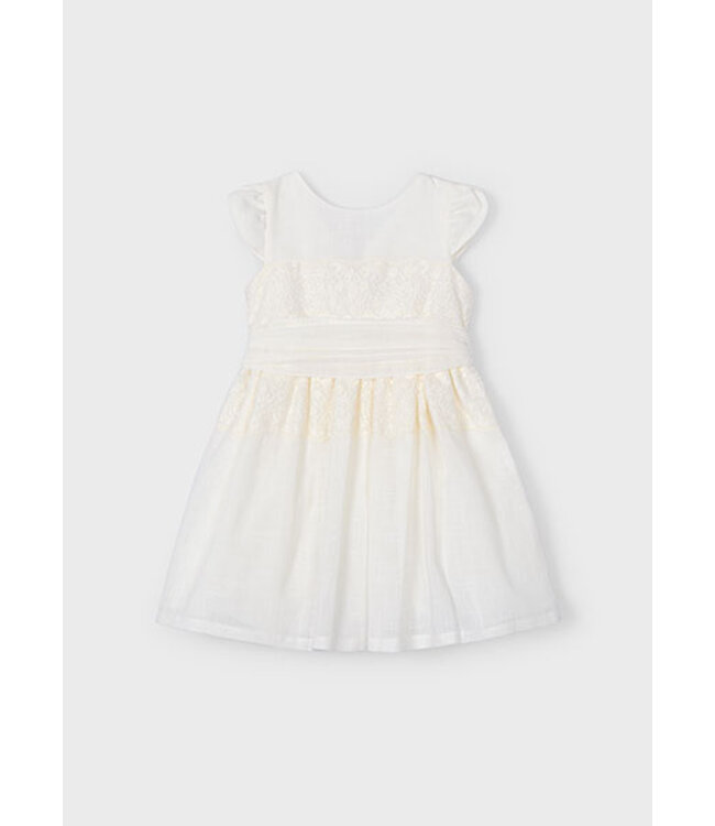 Mayoral Zomer jurk meisjes - natural wit