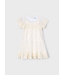 Mayoral Zomer jurk tule embroidery meisjes - bone wit