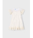 Mayoral Zomer jurk tule embroidery meisjes - bone wit