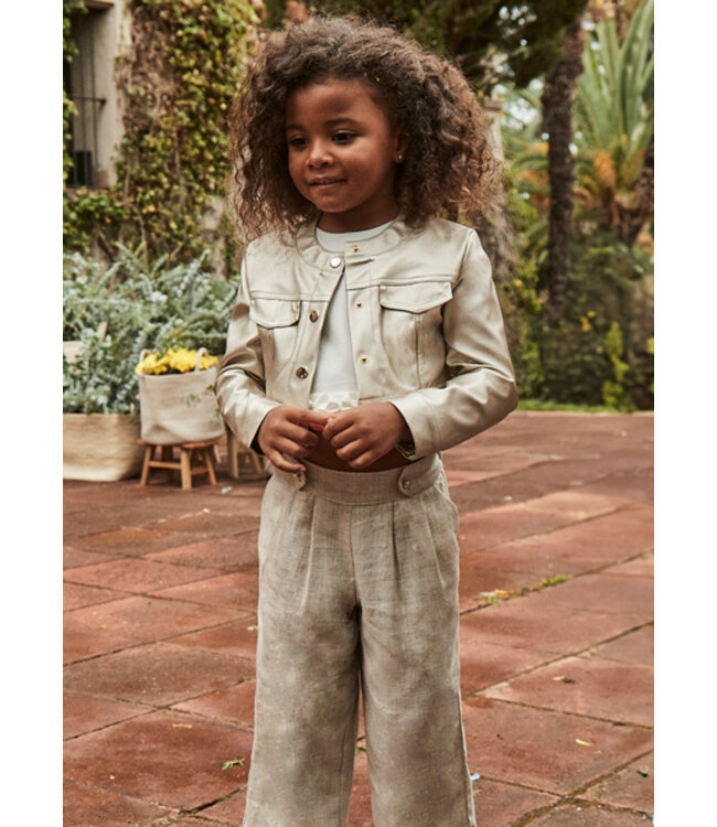 Mayoral Zomer broek linnen meisjes - beige
