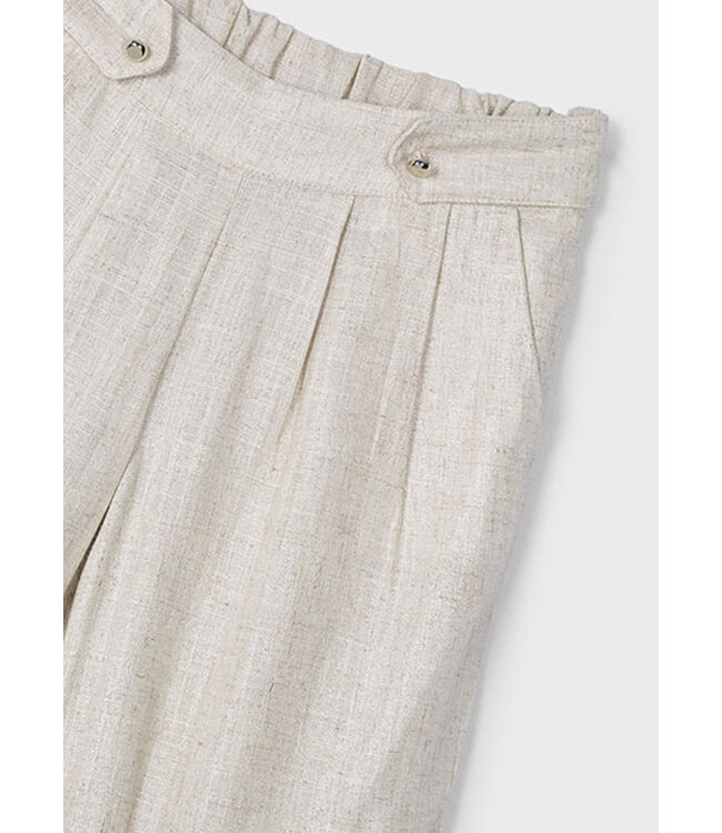 Mayoral Zomer broek linnen meisjes - beige