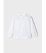 Mayoral Zomer polo shirt L/S mao kraag jongens - wit
