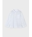 Mayoral Zomer polo shirt L/S mao kraag jongens - wit