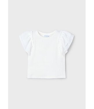 Mayoral Zomer shirt S/S meisjes - natural wit