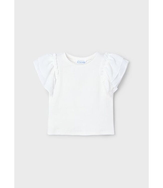 Mayoral Zomer shirt S/S meisjes - natural wit