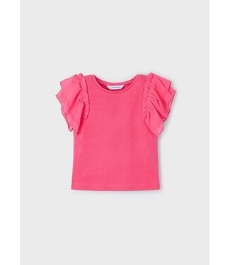 Mayoral Zomer shirt S/S meisjes - peony roze