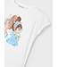 Mayoral Zomer t-shirt S/S pop meisjes - natural wit