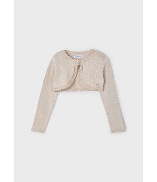Mayoral Zomer bolero gebreid meisjes - beige