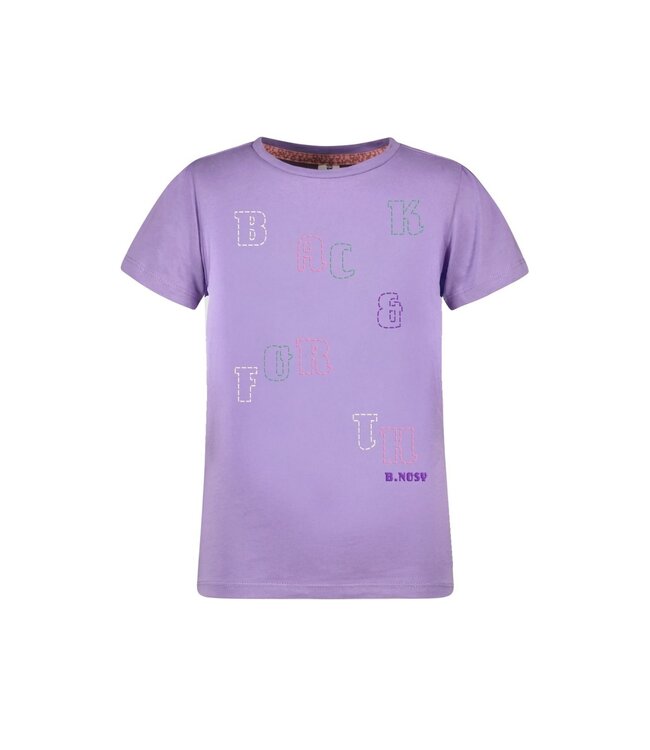 B.Nosy Zomer t-shirt meisjes Licht paars - Tammy