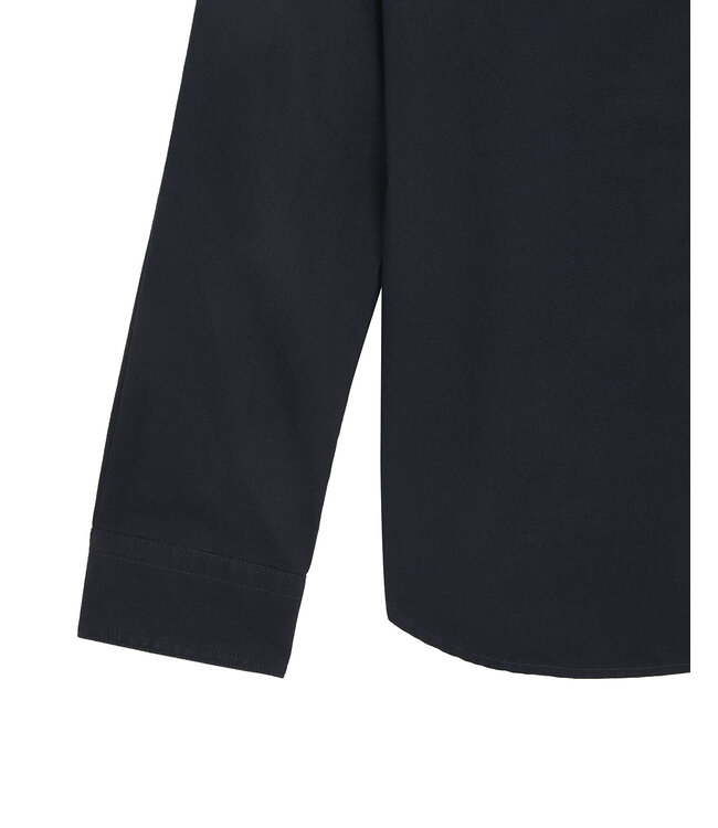 Lyle & Scott zomer blouse jongens - Navy blauw - Poplin