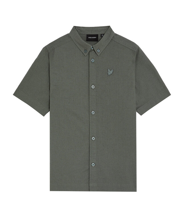 Lyle & Scott zomer blouse S/S jongens - Mercurial groen