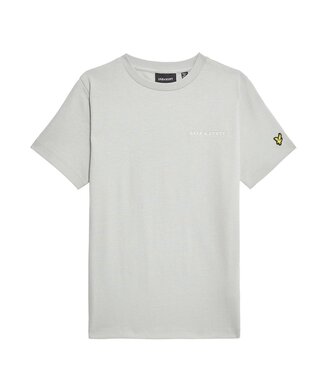 Lyle & Scott zomer t-shirt jongens - Grijs mirage - Script embroidery
