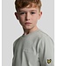 Lyle & Scott zomer t-shirt jongens - Grijs mirage - Script embroidery