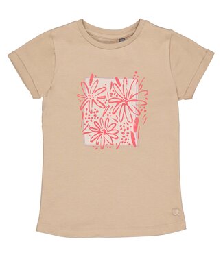 Quapi Zomer shirt meisjes - zand -  Fieke