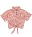 Quapi Zomer shirt meisjes - zand - AOP sketch -  Finette