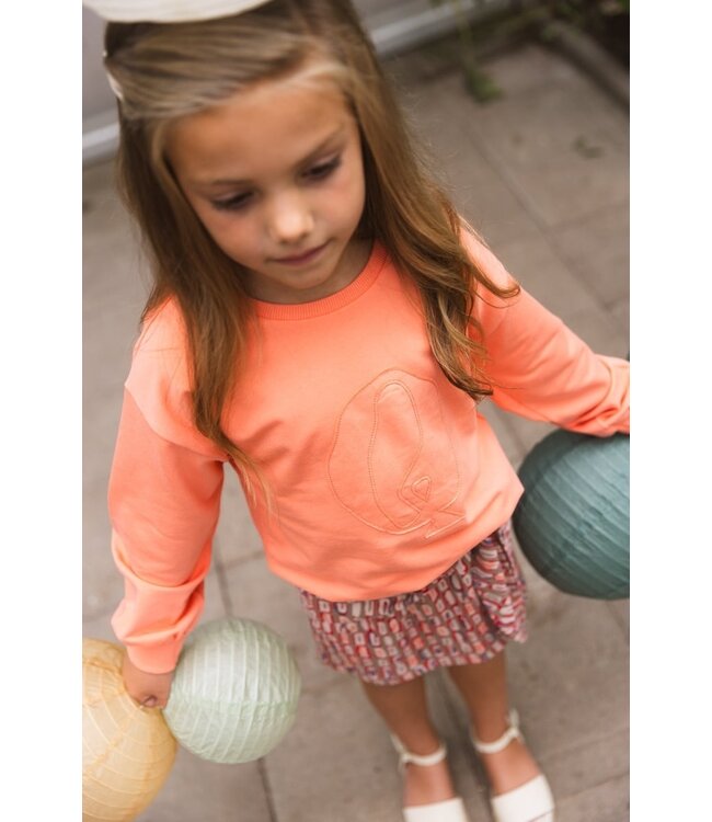 Quapi Zomer sweater meisjes - koraal -  Floor