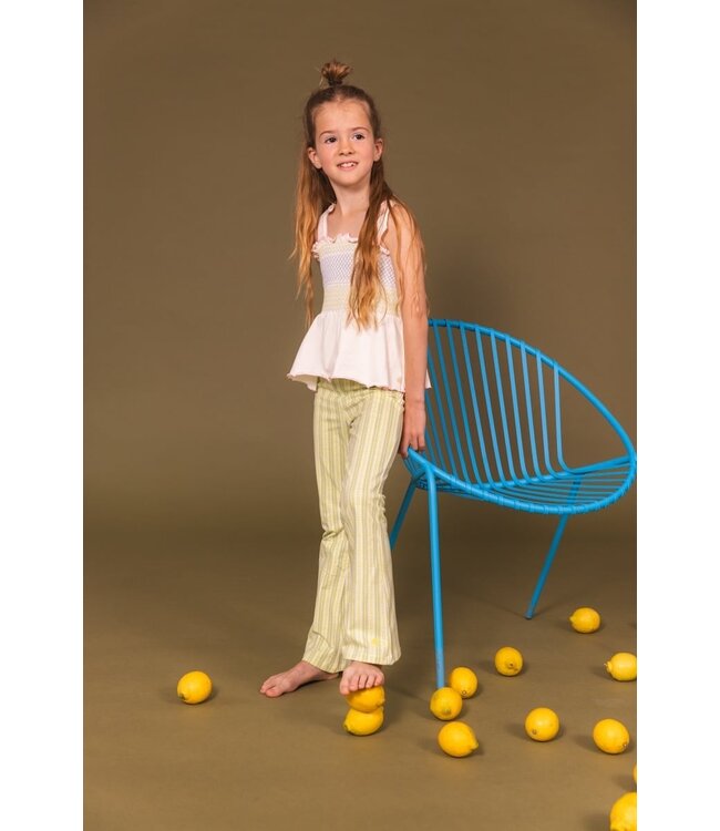 Quapi Zomer broek meisjes - groen - AOP grafisch -  Fymme