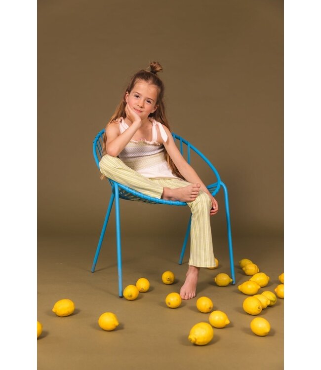 Quapi Zomer broek meisjes - groen - AOP grafisch -  Fymme