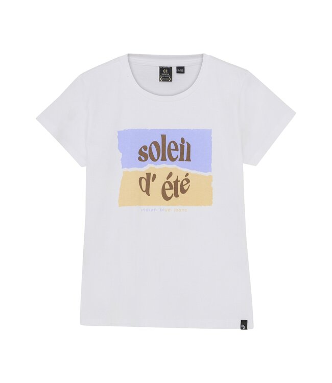Indian Blue Jeans Zomer T-shirt S/S meisjes - wit - print
