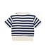 Indian Blue Jeans Zomer T-shirt S/S meisjes - navy blauw - cropped - gestreept - rib