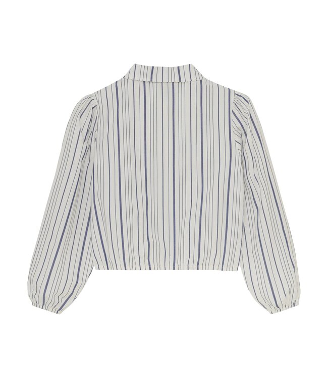 Indian Blue Jeans Zomer shirt L/S meisjes - navy blauw - gestreept