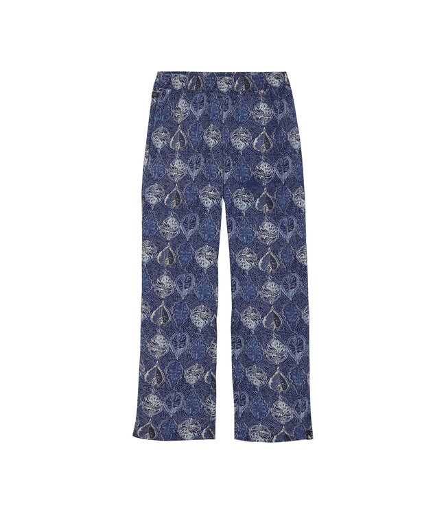 Indian Blue Jeans Zomer broek meisjes - navy blauw - print - wide fit