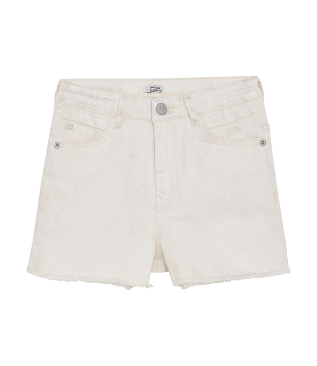 Indian Blue Jeans Zomer jeans short meisjes - zilver - high waist