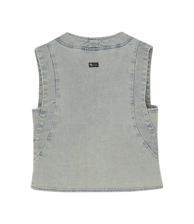 Indian Blue Jeans Zomer vest meisjes - licht blauw - fancy