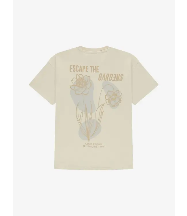 Nik&Nik zomer oversized t-shirt jongens - off wit - Bloom