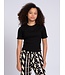 Nik&Nik zomer rib top meisjes - zwart - Sylvia