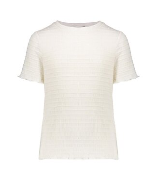 Geisha zomer top meisjes - fancy square - off wit