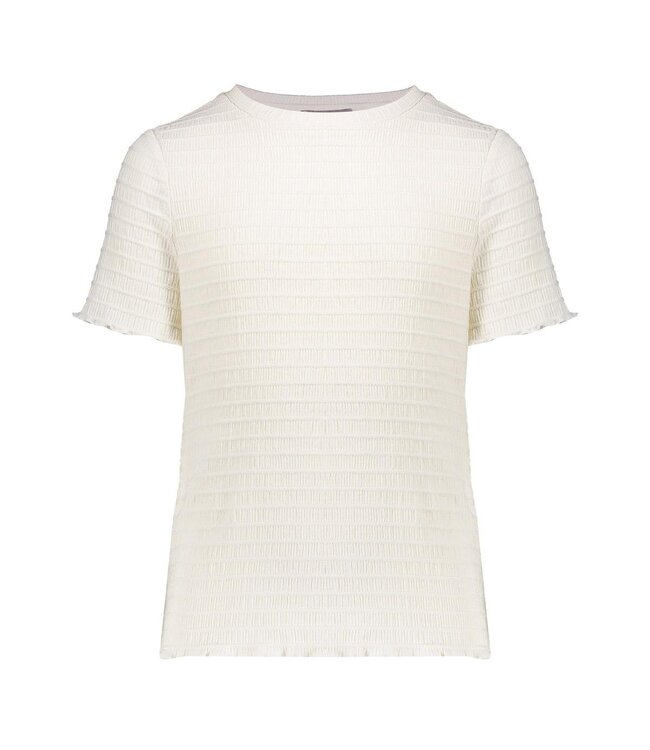 Geisha zomer top meisjes - fancy square - off wit