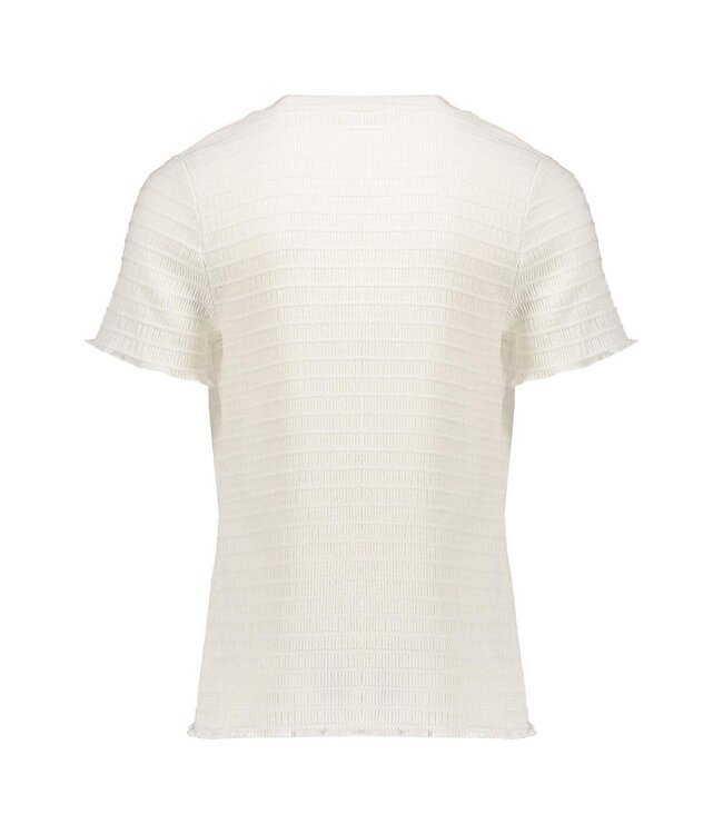 Geisha zomer top meisjes - fancy square - off wit