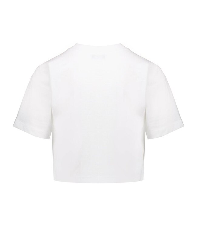 Geisha zomer t-shirt meisjes - festival life - off wit / aqua / lime